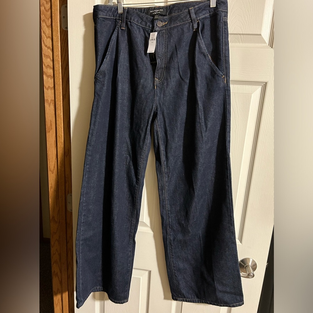 NWT Banana Republic wide leg trouser jeans